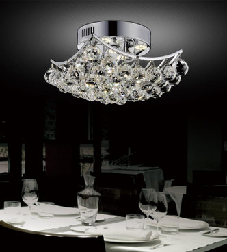 CWI Lighting - 8038C18C-S - Six Light Flush Mount - Queen - Chrome