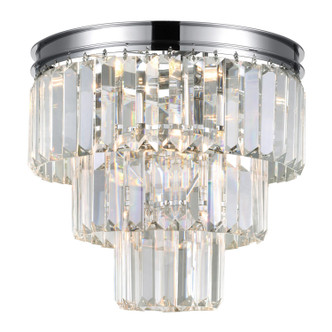 CWI Lighting - 9969C12-8-601 - Eight Light Flush Mount - Weiss - Chrome