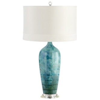 Cyan - 05212 - One Light Table Lamp - Elysia - Blue Glaze