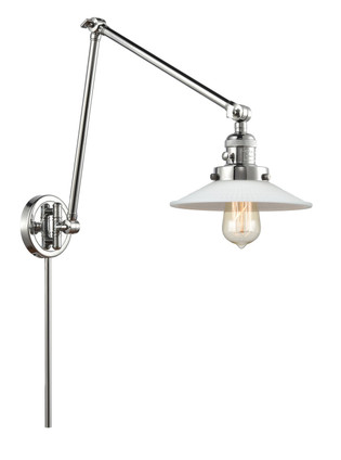 manufacturer_finish:Polished Chrome|manufacturer_glass:Matte White Halophane|light_output:Unspecified|color_temperature:Unspecified|cri:Unspecified