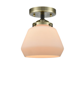 manufacturer_finish:Black Antique Brass|manufacturer_glass:Cased Matte White Fulton|light_output:220.00lm|color_temperature:2200K|cri:99