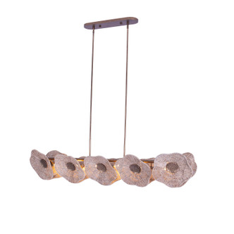 Poppy Five Light Island Pendant (522568PAB)