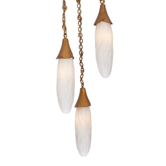 Bougainvillea Three Light Pendant (523956WGL) Bougainvillea Three Light Pendant (523956WGL)