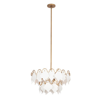 Kalco - 525145MG - Four Light Semi Flush Mount - MANTA - Modern Gold