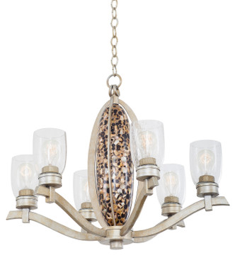 Kalco - 7217TS - Six Light Chandelier - Largo - Tarnished Silver