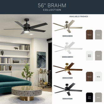 Brahm 56"Ceiling Fan (300044SBK)
