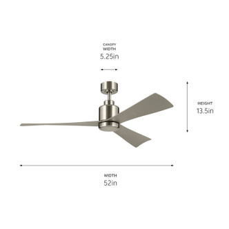 TRUE 52"Ceiling Fan (310452BSS)