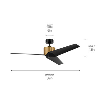 Almere 56"Ceiling Fan (330130NBR)