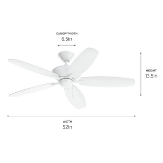 Renew 52"Ceiling Fan (330160MWH)