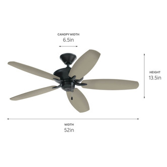 Renew Es 52"Ceiling Fan (330164SBK)