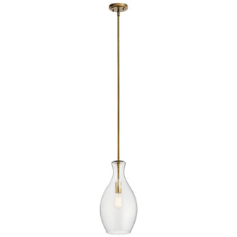 Kichler - 42047NBR - One Light Pendant - Everly - Natural Brass
