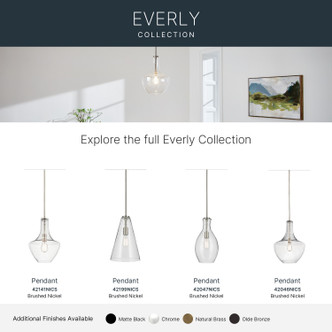 Everly One Light Pendant (42047NICS)