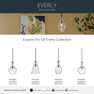 Everly One Light Pendant (42047OZCS)