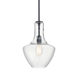Everly One Light Pendant (42141BK)