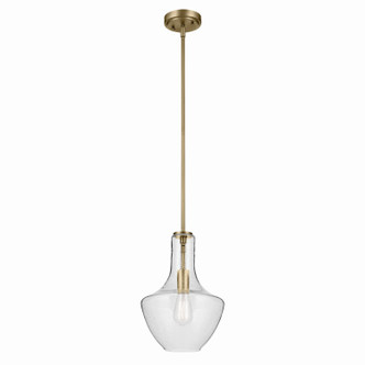 Kichler - 42141NBRCS - One Light Pendant - Everly - Natural Brass
