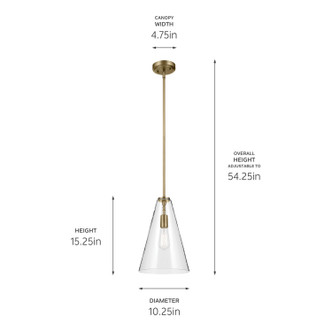 Everly One Light Pendant (42199NBR)