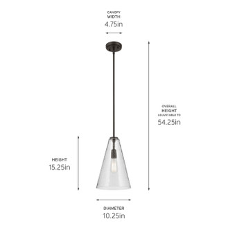 Everly One Light Pendant (42199OZCS)