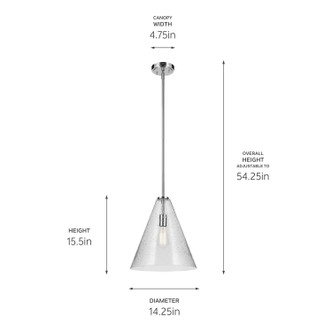 Everly One Light Pendant (42200CHCS)