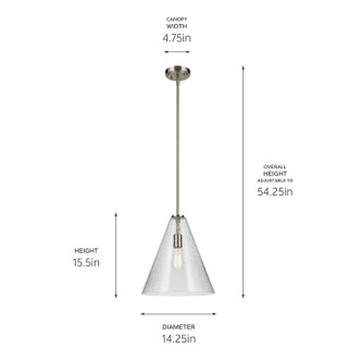 Everly One Light Pendant (42200NICS)