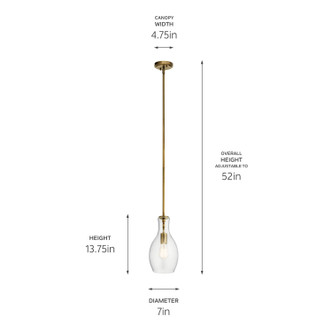 Everly One Light Pendant (42456NBR)