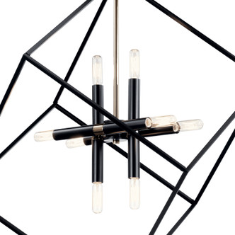 Cartone Eight Light Chandelier (42526BK)