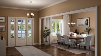 Jolie Three Light Mini Chandelier (43637BK)