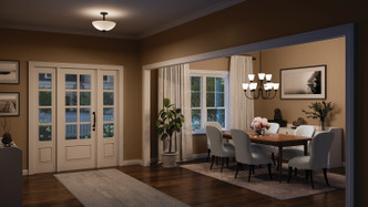 Jolie Nine Light Chandelier (43639BK)