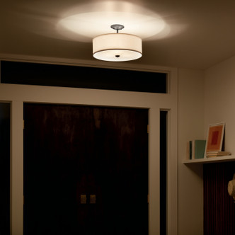 Shailene Three Light Semi Flush Mount (43675BK)