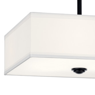 Shailene Three Light Semi Flush Mount (43691BK)