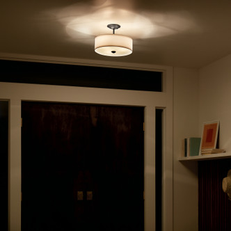 Shailene Three Light Semi Flush Mount (43692BK)