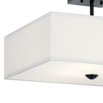Shailene Three Light Semi Flush Mount (43693BK)