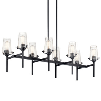 Alton Eight Light Linear Chandelier (43696BK)
