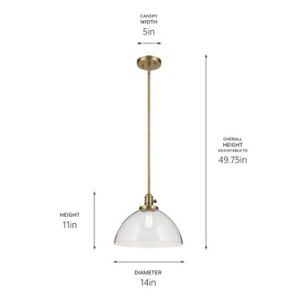 Avery One Light Pendant (43912NBR)