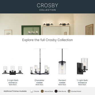 Crosby One Light Mini Pendant (43996BK)