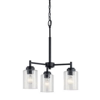 Winslow Three Light Mini Chandelier (44029BK)