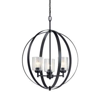 Winslow Three Light Chandelier (44034BK)
