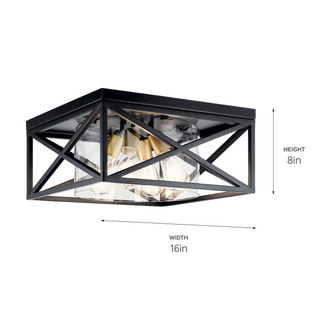 Moorgate Four Light Flush Mount (44084BK)