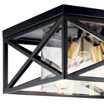 Moorgate Four Light Flush Mount (44084BK)