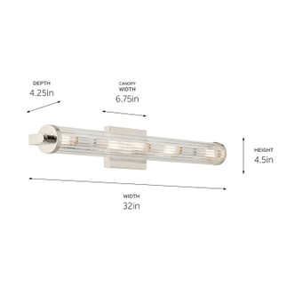 Azores Five Light Linear Bath (45650PN)
