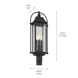 Harbor Row Four Light Outdoor Post Mount (49717BKT) Harbor Row Four Light Outdoor Post Mount (49717BKT)
