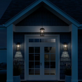 Beacon Square One Light Outdoor Wall Mount (49831BKT)