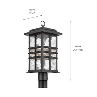 Beacon Square One Light Outdoor Post Mount (49832BKT)