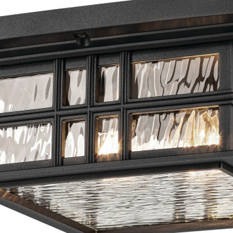 Beacon Square Two Light Outdoor Ceiling Mount (49834BKT)