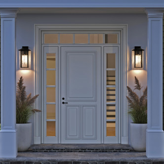 Capanna One Light Outdoor Wall Mount (49928BKT)