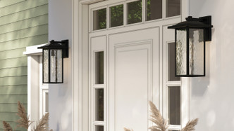 Capanna One Light Outdoor Wall Mount (49928BKT)