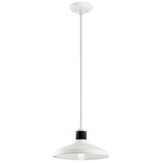 Kichler - 49982WH - One Light Outdoor Pendant/Semi Flush - Allenbury - White