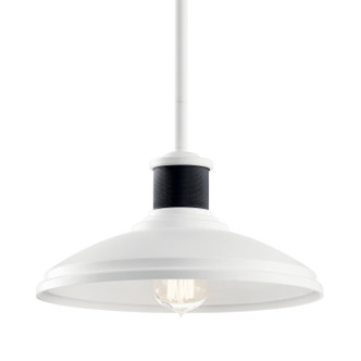 Allenbury One Light Outdoor Pendant/Semi Flush (49982WH)