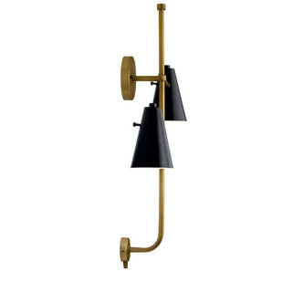 Sylvia Two Light Wall Sconce (52174BK)