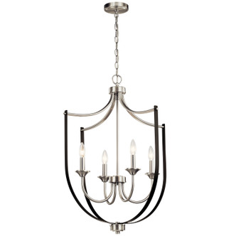 Kichler - 52279NI - Four Light Foyer Chandelier - Tula - Brushed Nickel Kichler - 52279NI - Four Light Foyer Chandelier - Tula - Brushed Nickel