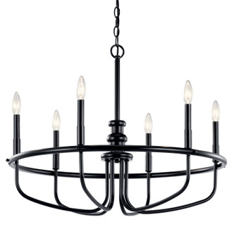 Capitol Hill Six Light Chandelier (52304BK)